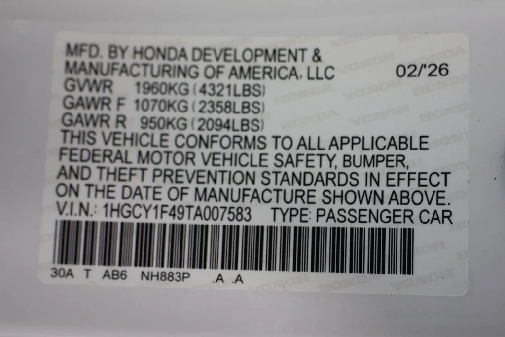Used 2026 Platinum White Pearl Honda SE image 30