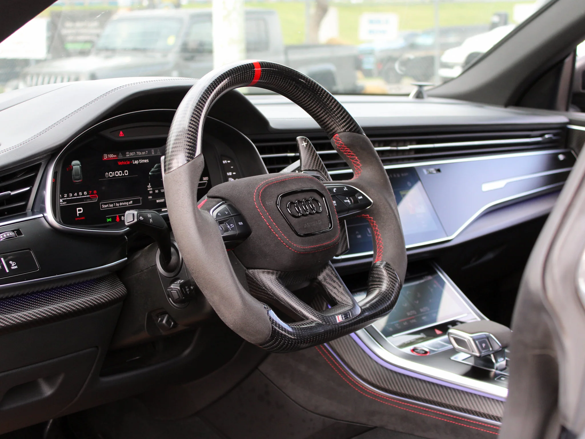 Certified Used 2021 Black Audi 4.0T*591 HP V8 | Valcona Heated/Vented Leather | Full PPF | Apple CarPlay | Head-Up Display image 21