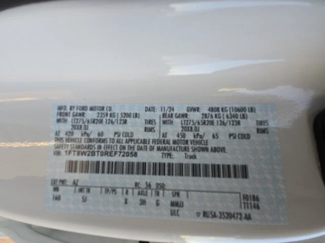 Certified Used 2024 White Metallic Ford Lariat image 25