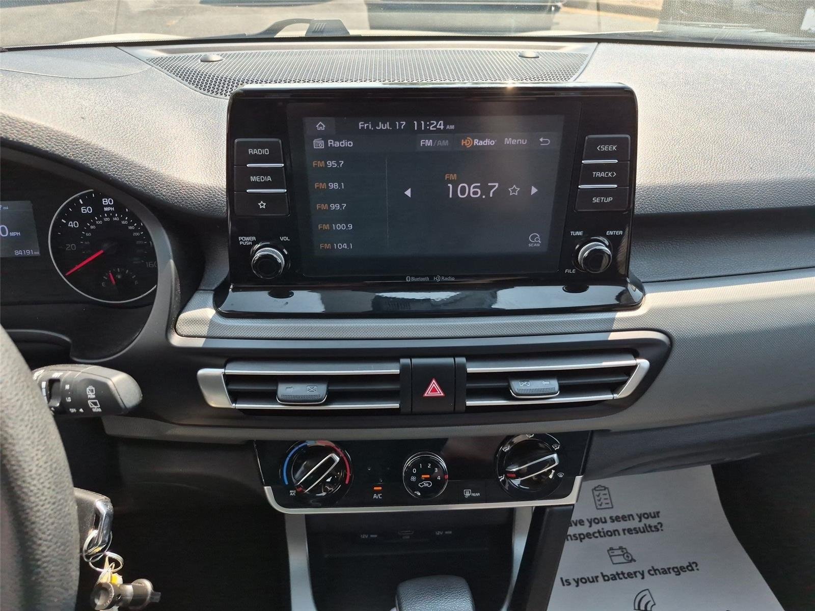 Used 2023 Snow White Pearl Kia LX image 24
