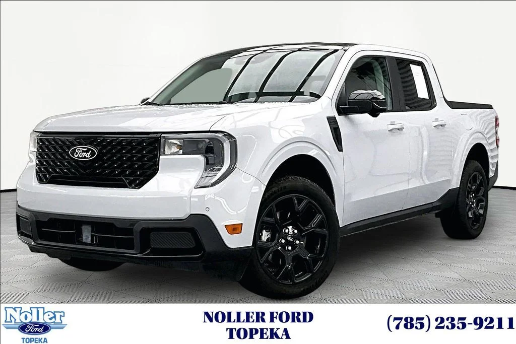 Certified Used 2025 White Metallic Ford Lariat image 1
