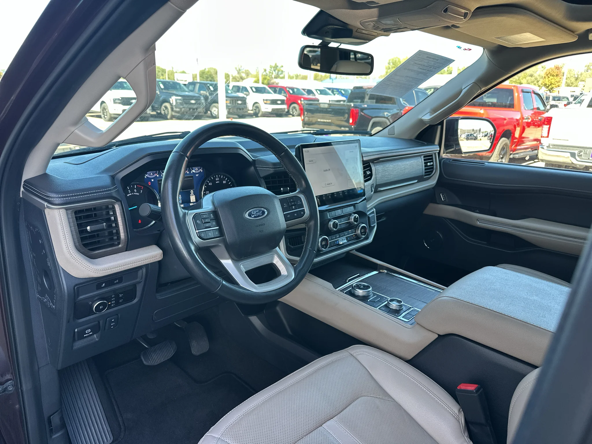 Used 2024 Jewel Red Metallic Tinted Clearcoat Ford Limited image 2