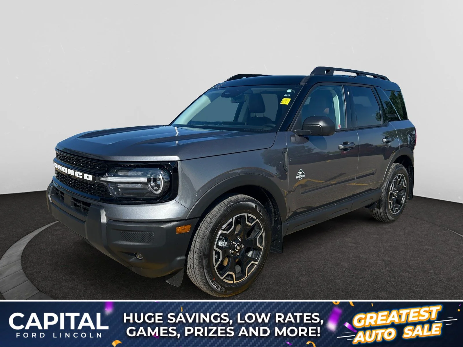 New 2026 Carbonized Grey Metallic Ford Outer Banks image 1