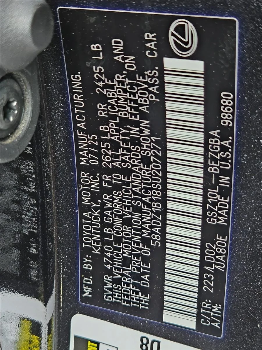 Certified Used 2025 Caviar Lexus ES 350 image 25