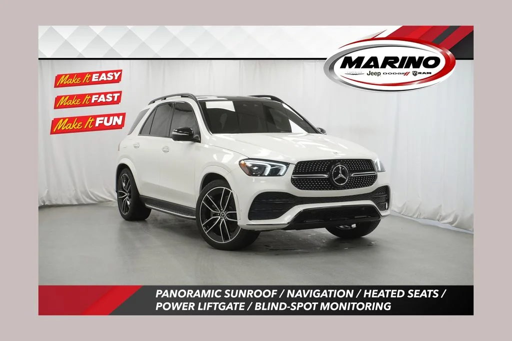 Used 2022 White Mercedes-Benz GLE 450 4MATIC® image 1