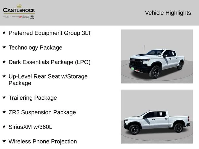 Certified Used 2023 White Chevrolet ZR2 image 2