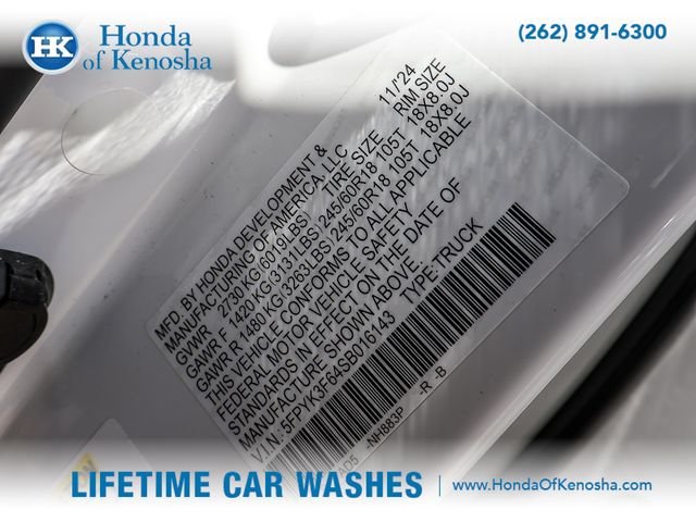Certified Used 2025 Platinum White Pearl Honda AWD TRAILSPORT image 29
