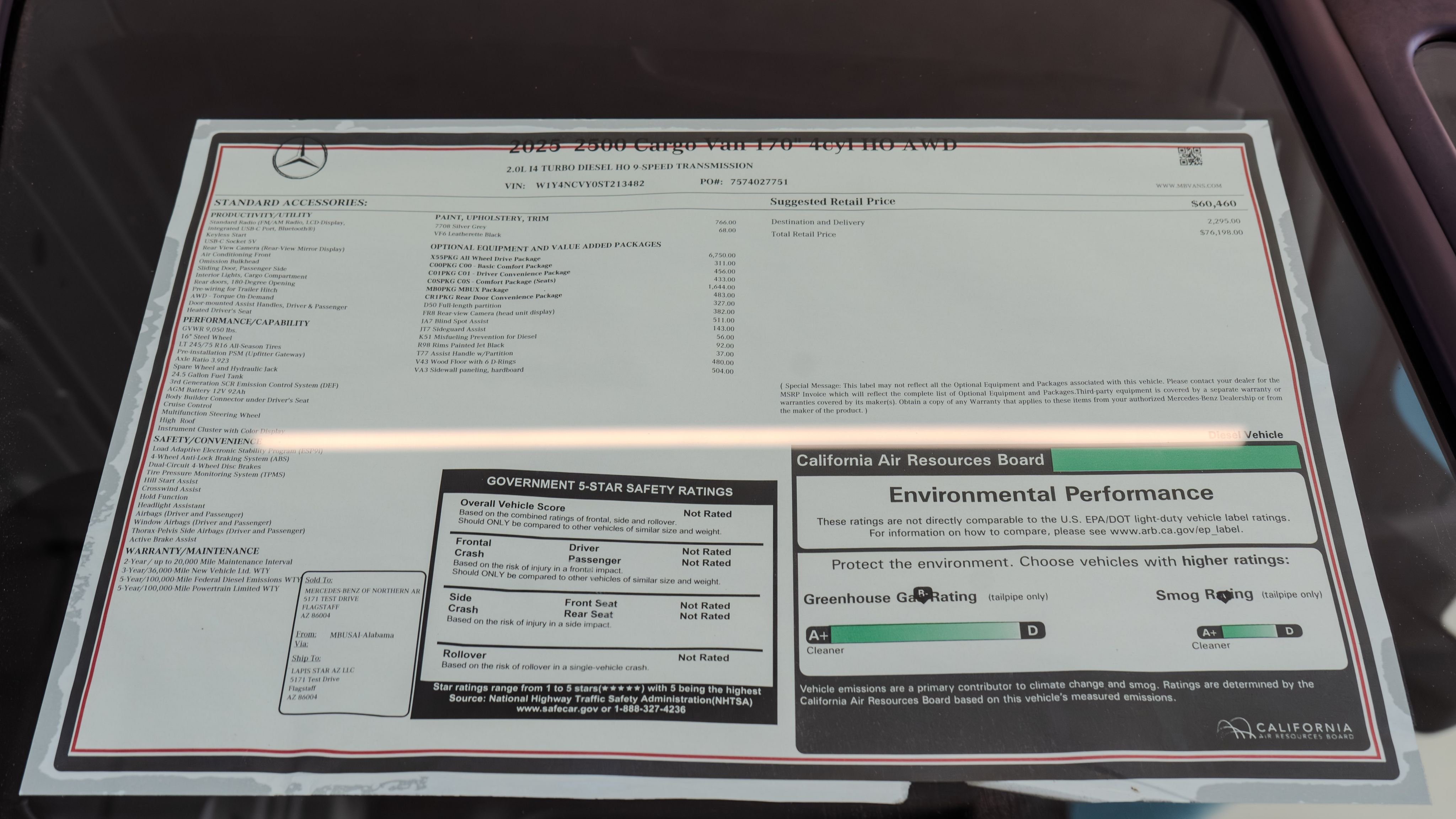 New 2025 Silver Gray Mercedes-Benz Cargo 170 WB image 33