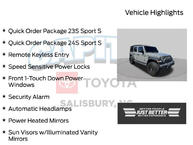 Used 2018 Gray Jeep Unlimited Sport S image 2