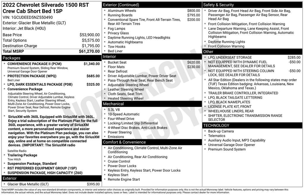 Used 2022 Blue Chevrolet RST image 10
