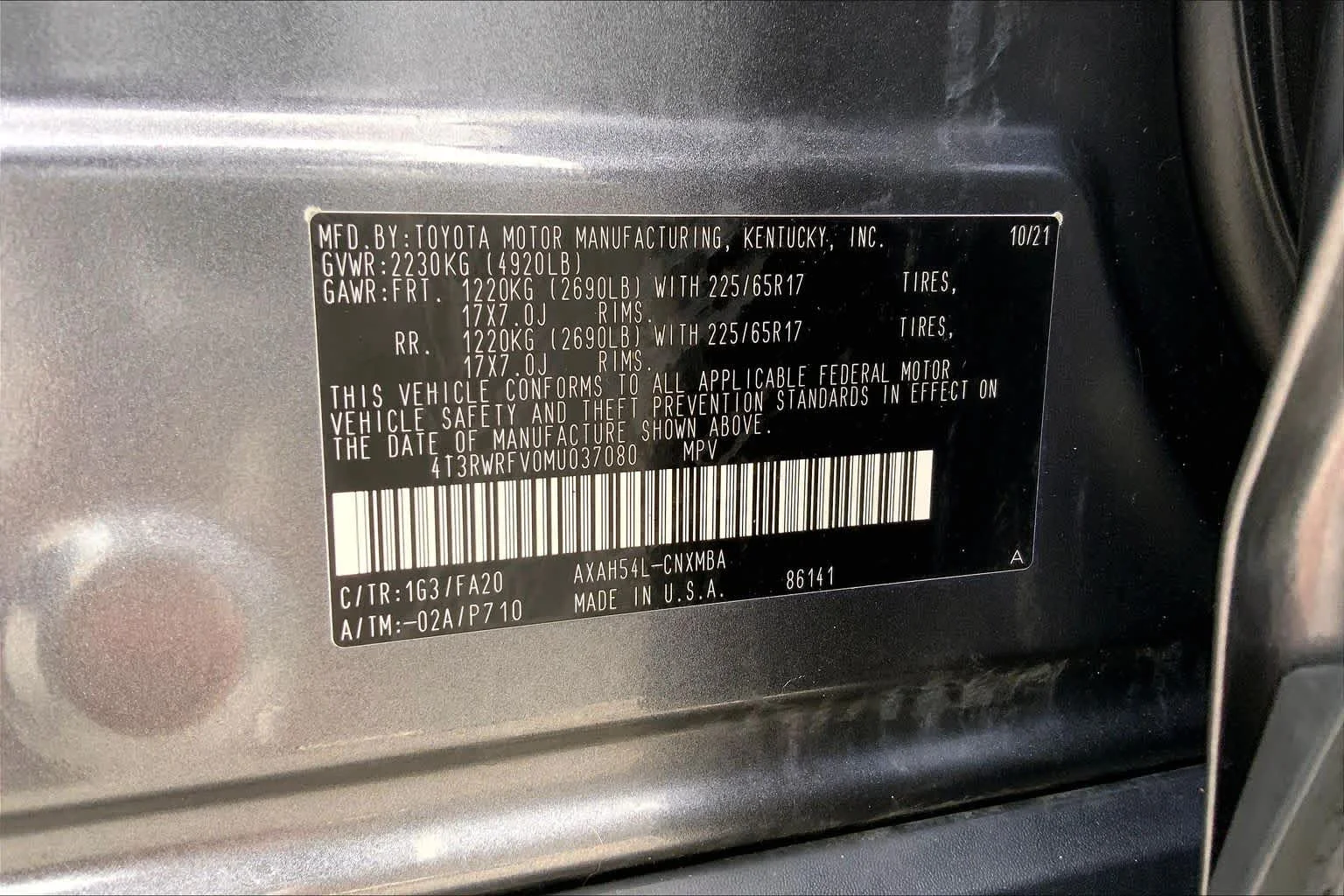 Used 2021 Magnetic Gray Metallic Toyota Hybrid XLE image 36