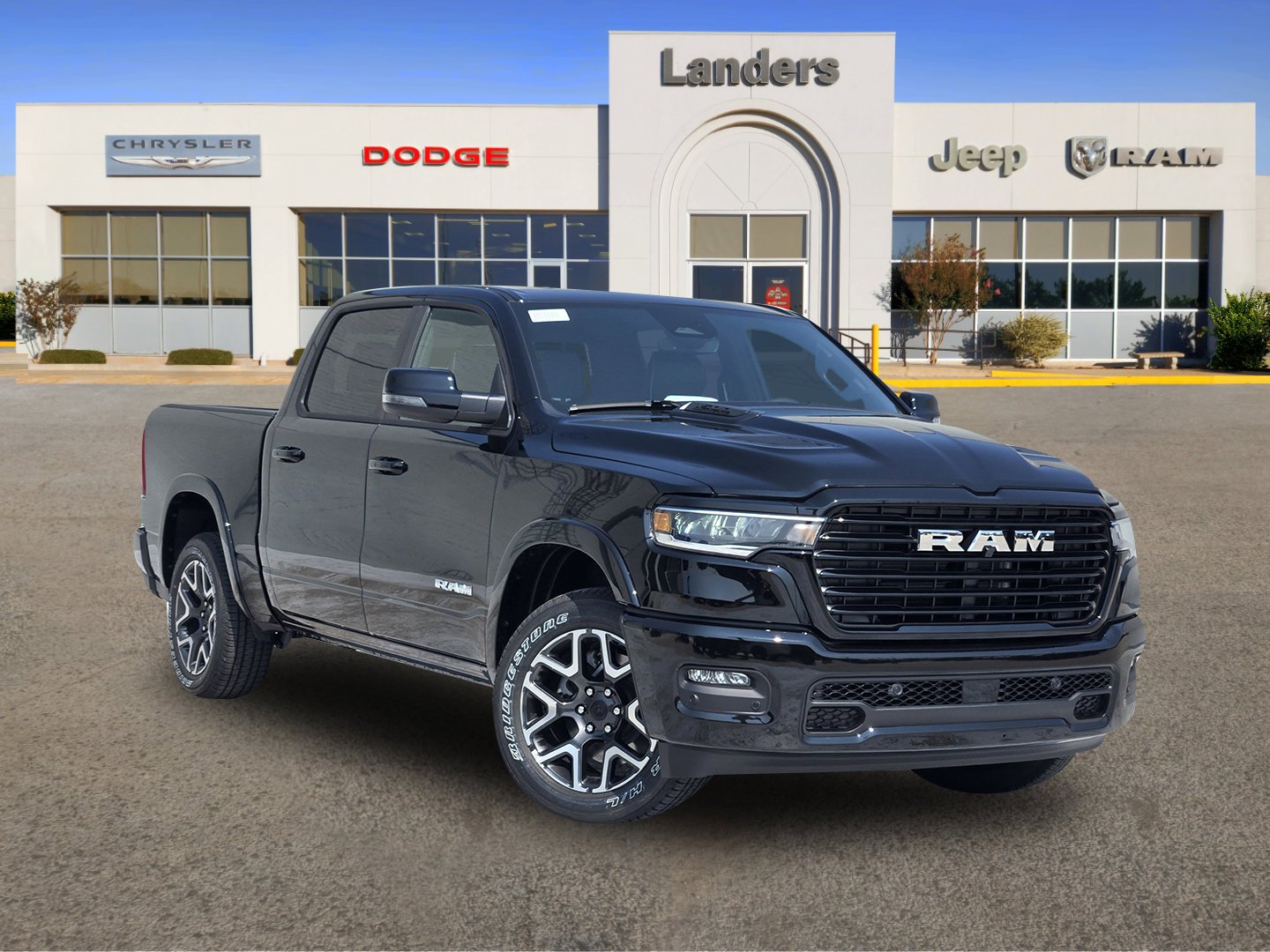 New 2026 Diamond Black Crystal Pearl-Coat Exterior Paint RAM Laramie image 1