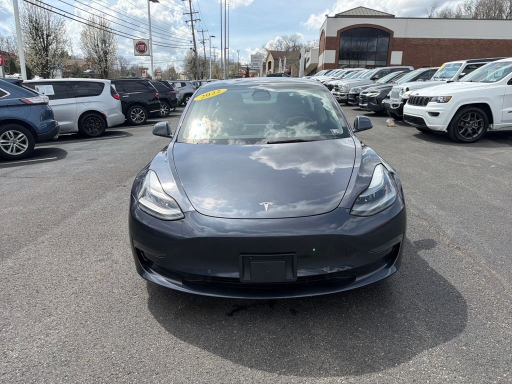 Used 2022 Tesla Model 3 Base with VIN 5YJ3E1EAXNF185429 for sale in McMurray, PA