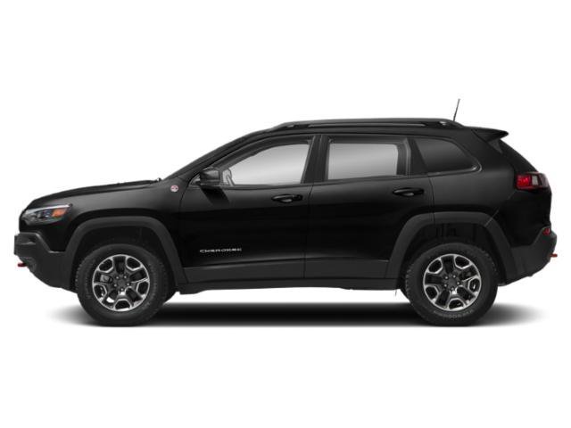 Used 2021 Diamond Black Crystal Pearlcoat Jeep Trailhawk image 3