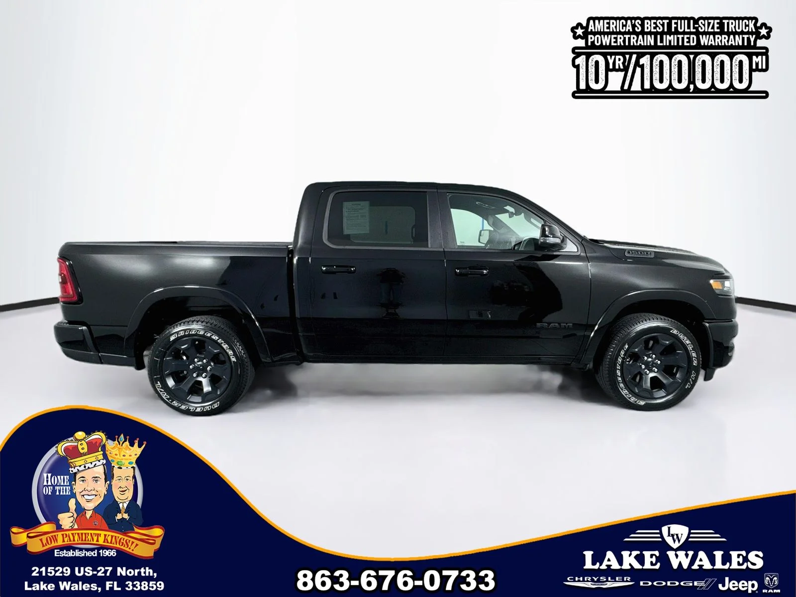 New 2026 Diamond Black Crystal Pearlcoat RAM Big Horn/Lone Star image 8