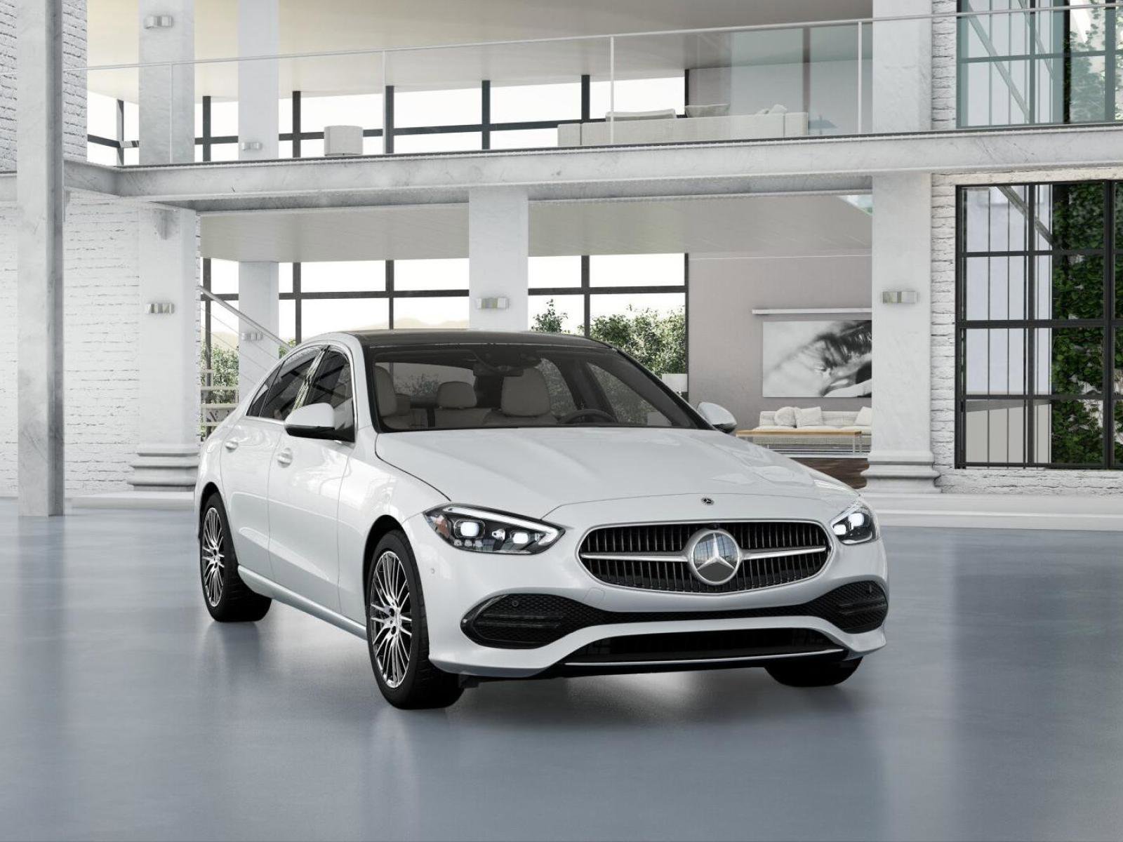 New 2026 MANUFAKTUR Moonlight White Metallic Mercedes-Benz C 300 4MATIC® Sedan image 9