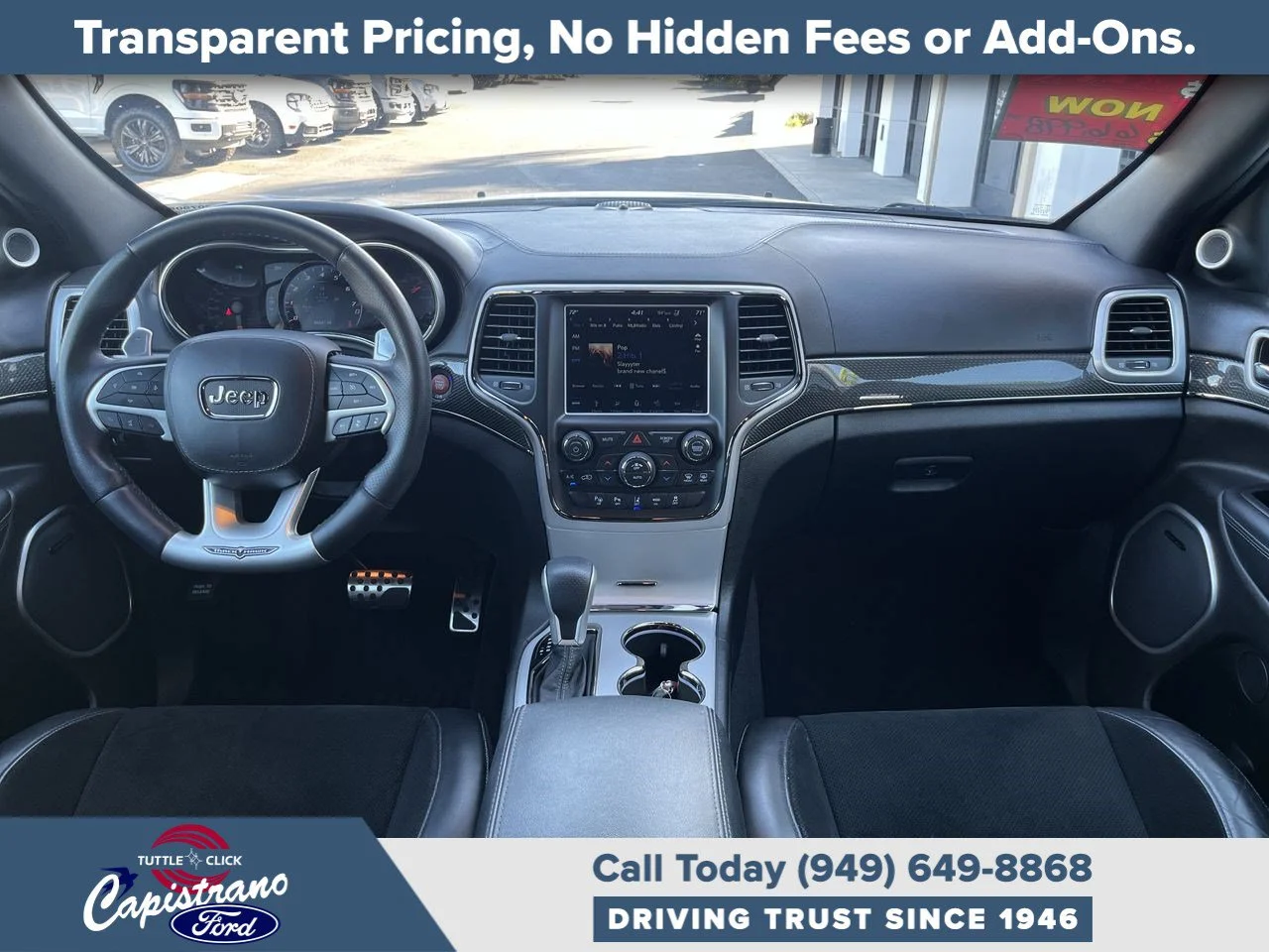 Used 2018 Bright White Clearcoat Jeep Trackhawk image 21