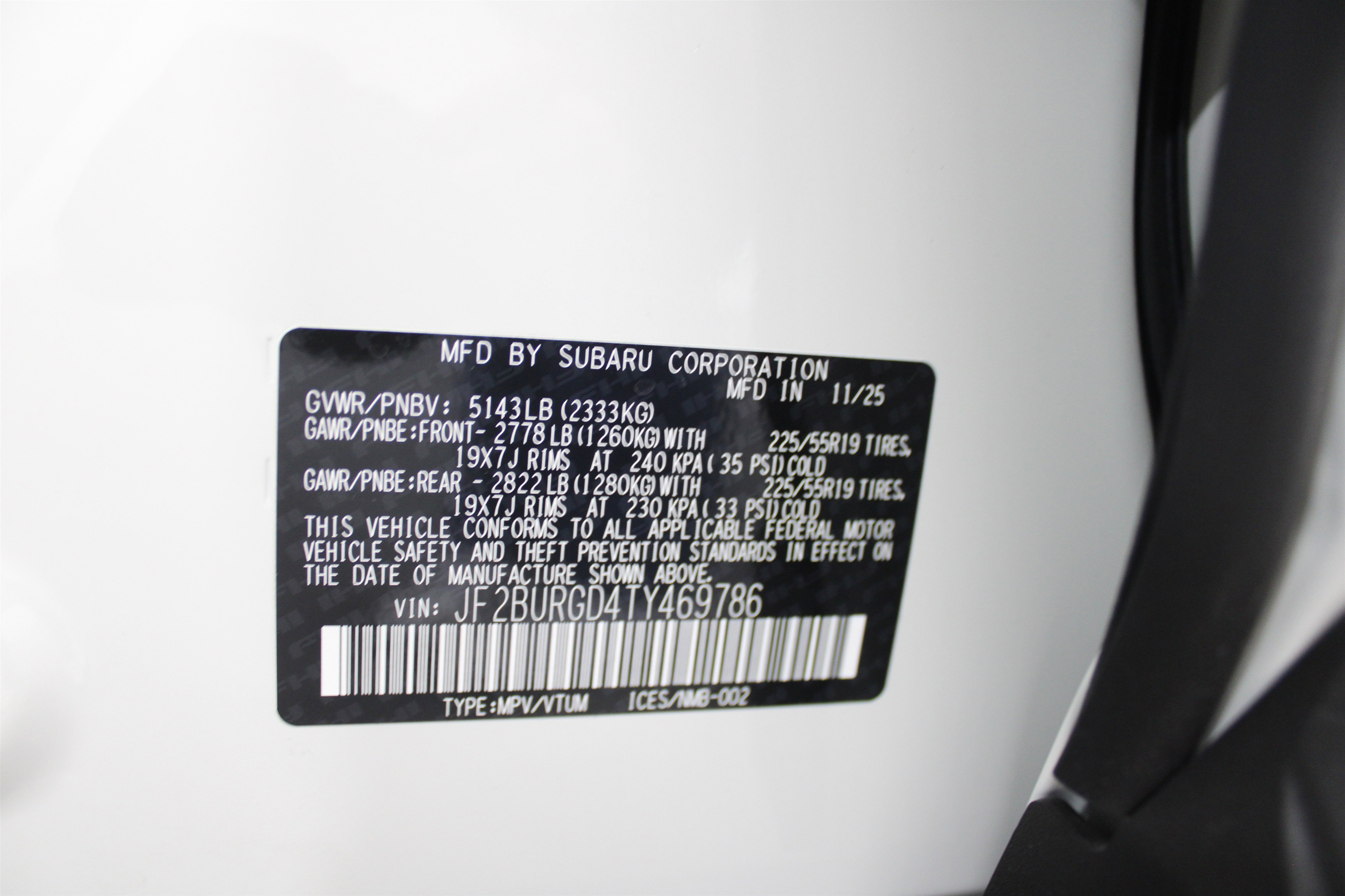New 2026 Crystal White Pearl Subaru Limited XT image 38
