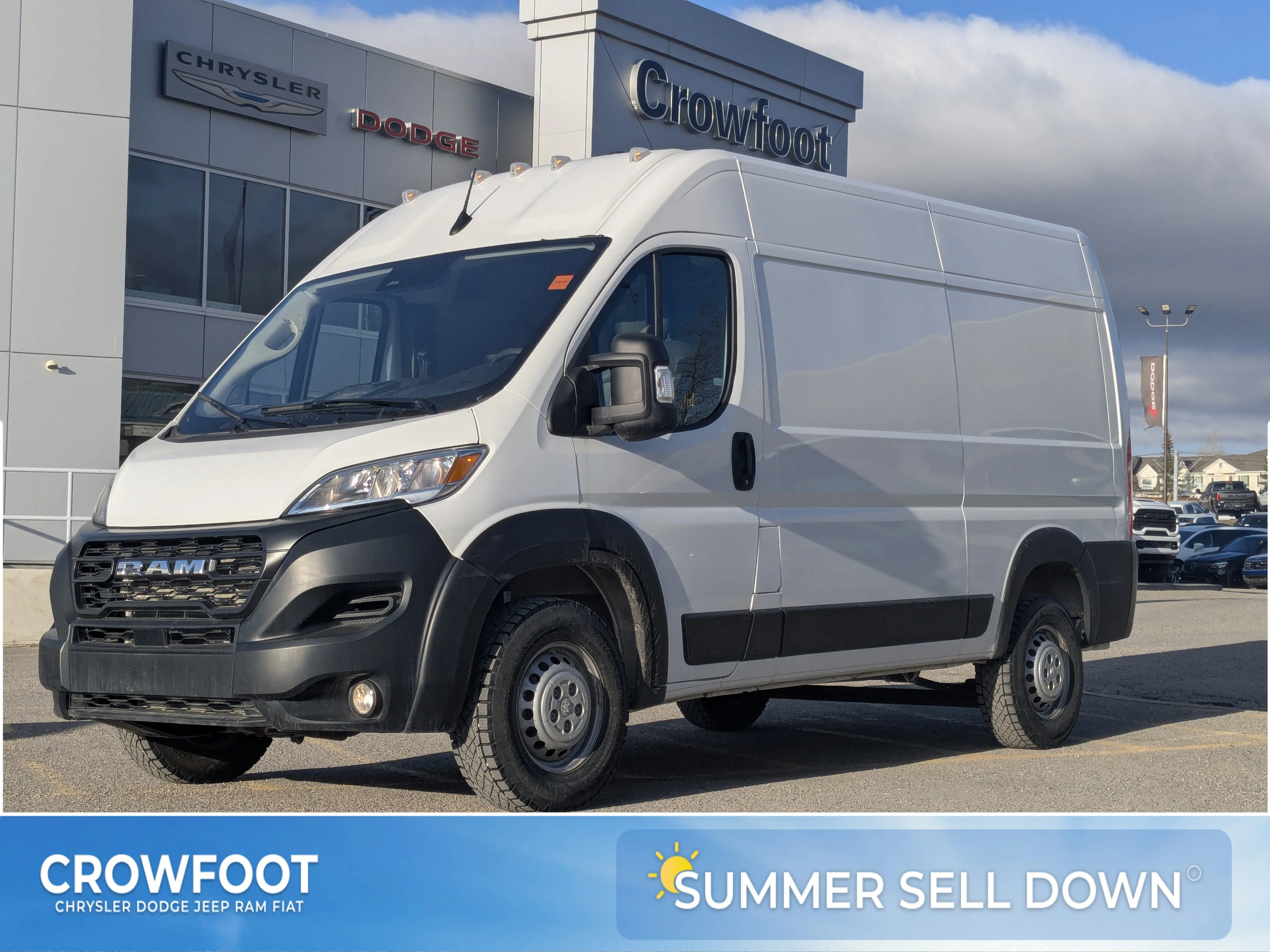 Used 2025 White RAM Tradesman - C/V HR 136 WB * - Pkg 22B - Convenience Grp - Mopar Cargo Mat - Wall Paneling & More image 1