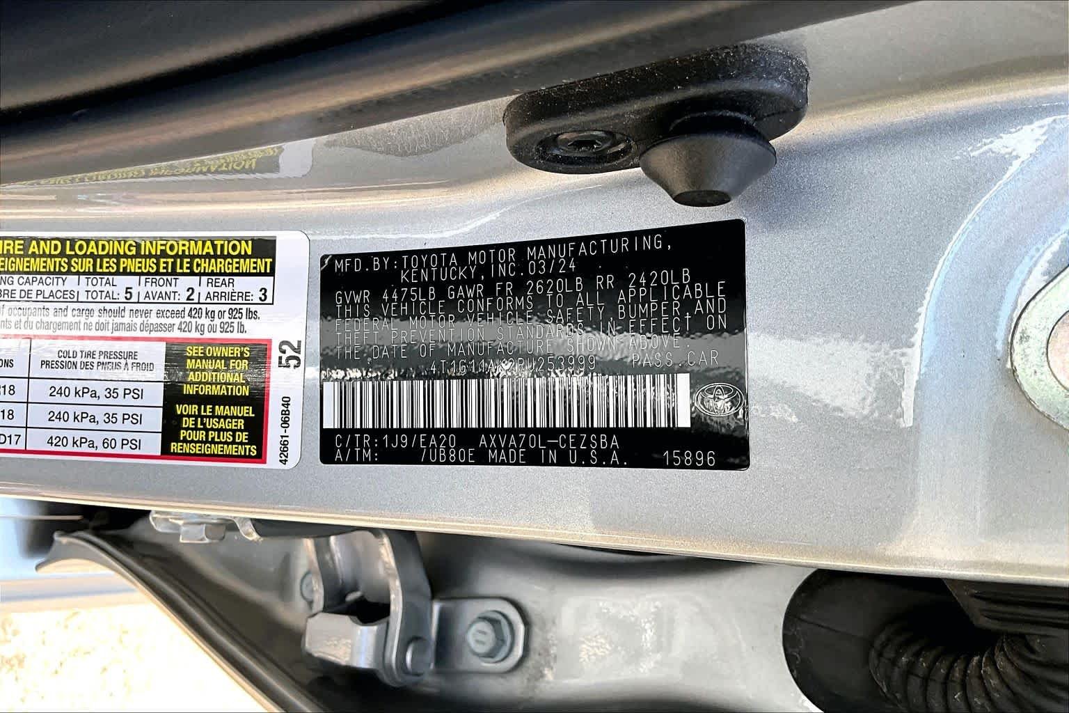 Used 2024 Celestial Silver Metallic Toyota SE image 34