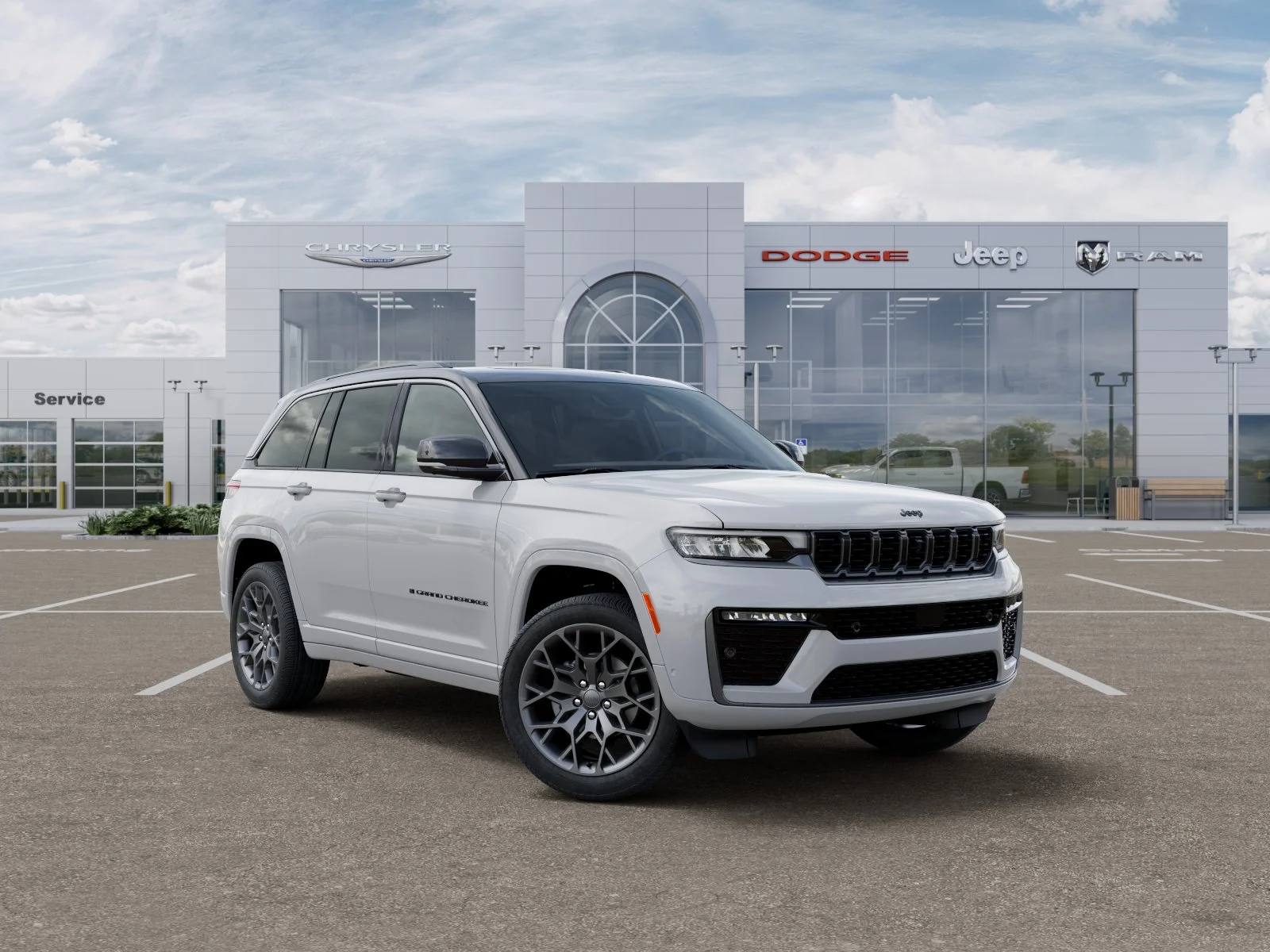 New 2026 Bright White Clear-Coat Exterior Paint Jeep Summit image 27