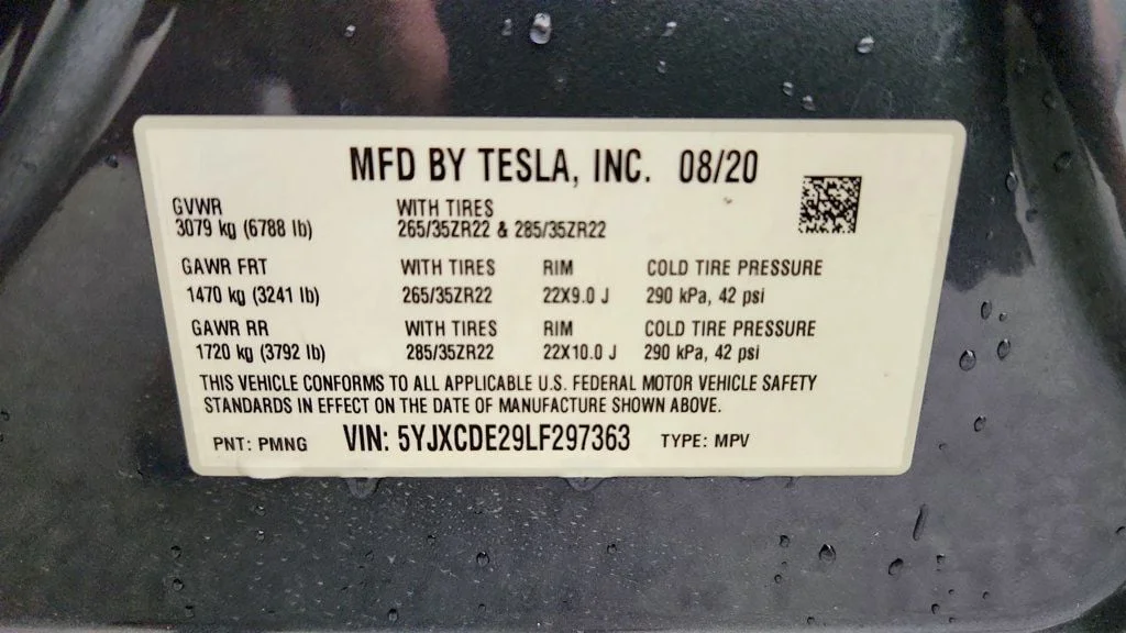 Used 2020 Midnight Silver Metallic Tesla Long Range Plus AWD w/ 22