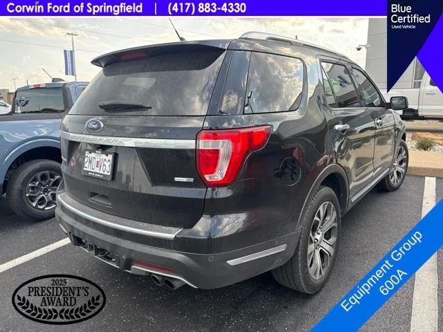 Certified Used 2019 Agate Black Metallic Ford Platinum image 8