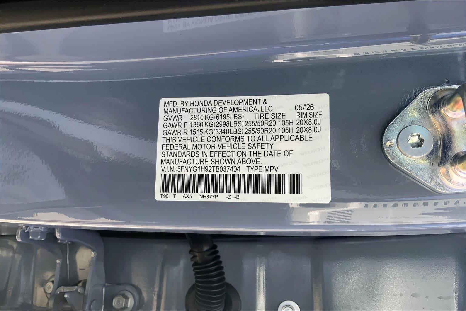 New 2026 Sonic Gray Pearl Honda Black Edition image 19
