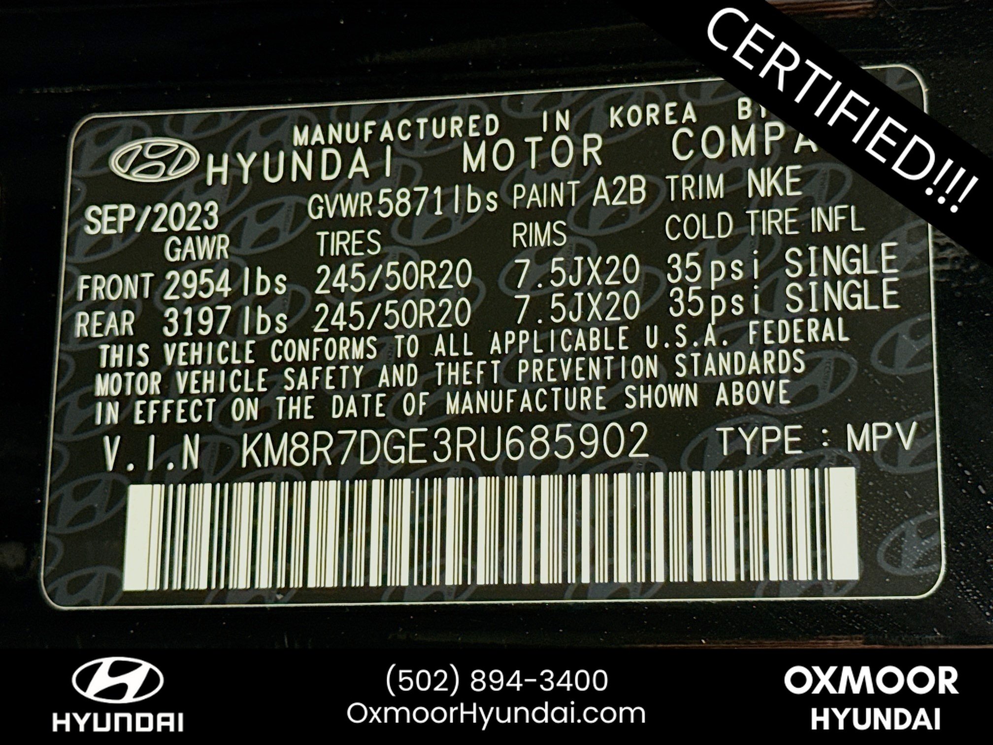 Used 2024 Abyss Black Pearl Hyundai Calligraphy Night Edition image 35
