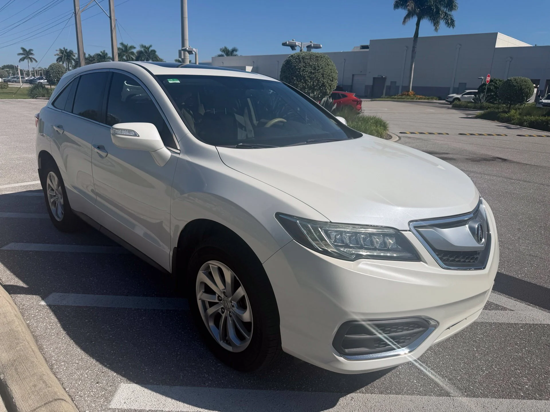 Used 2017 White Diamond Pearl Acura Base image 6