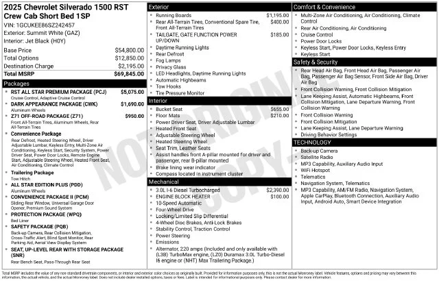 Used 2025 White Chevrolet RST image 40