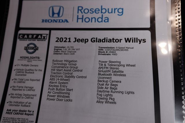 2021 Jeep Gladiator WILLYS - Photo 25