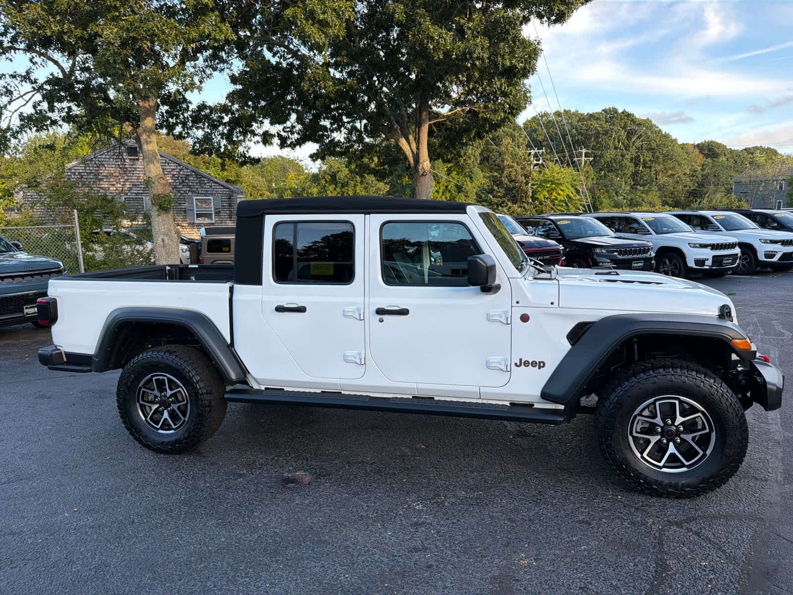 Used 2024 Bright White Clearcoat Jeep Rubicon image 3