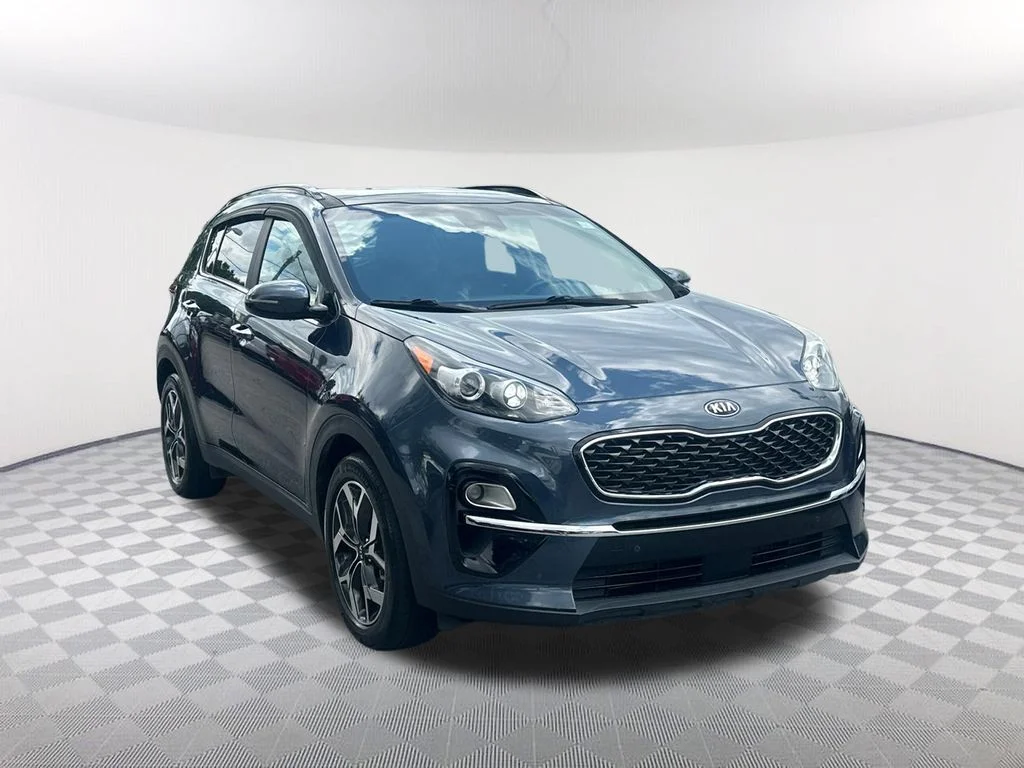 Used 2021 Blue Kia EX image 3
