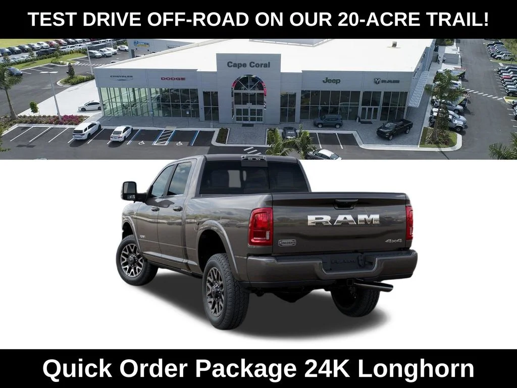 New 2026 Granite Crystal Metallic Clear-Coat Exterior Paint RAM Limited Longhorn image 3