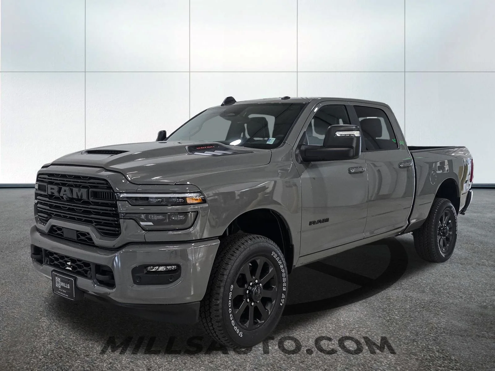 New 2026 Ceramic Gray Clear-Coat Exterior Paint RAM Laramie image 2