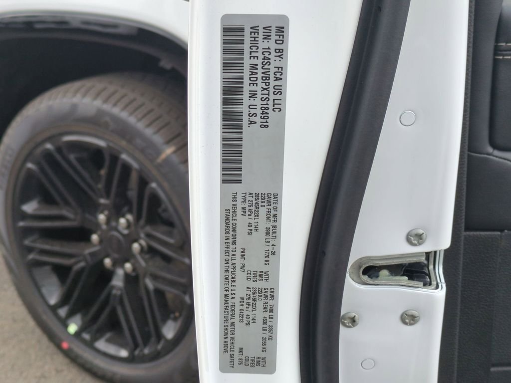 New 2026 Bright White Clearcoat Jeep Limited Reserve image 29