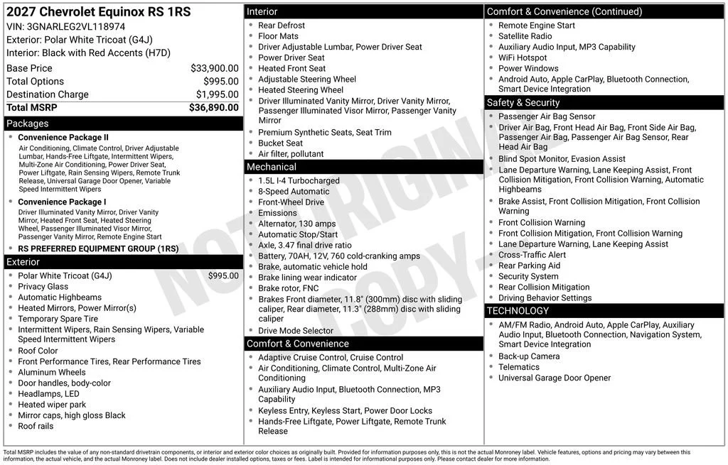 2027 Chevrolet Equinox RS - Photo 28