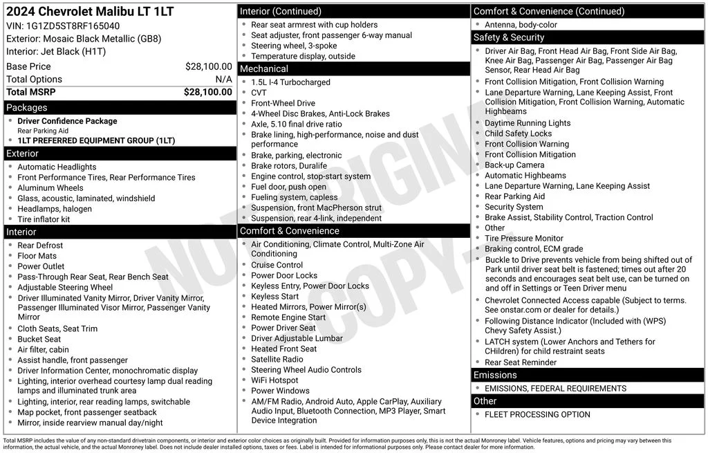 Used 2024 Black Chevrolet LT image 17