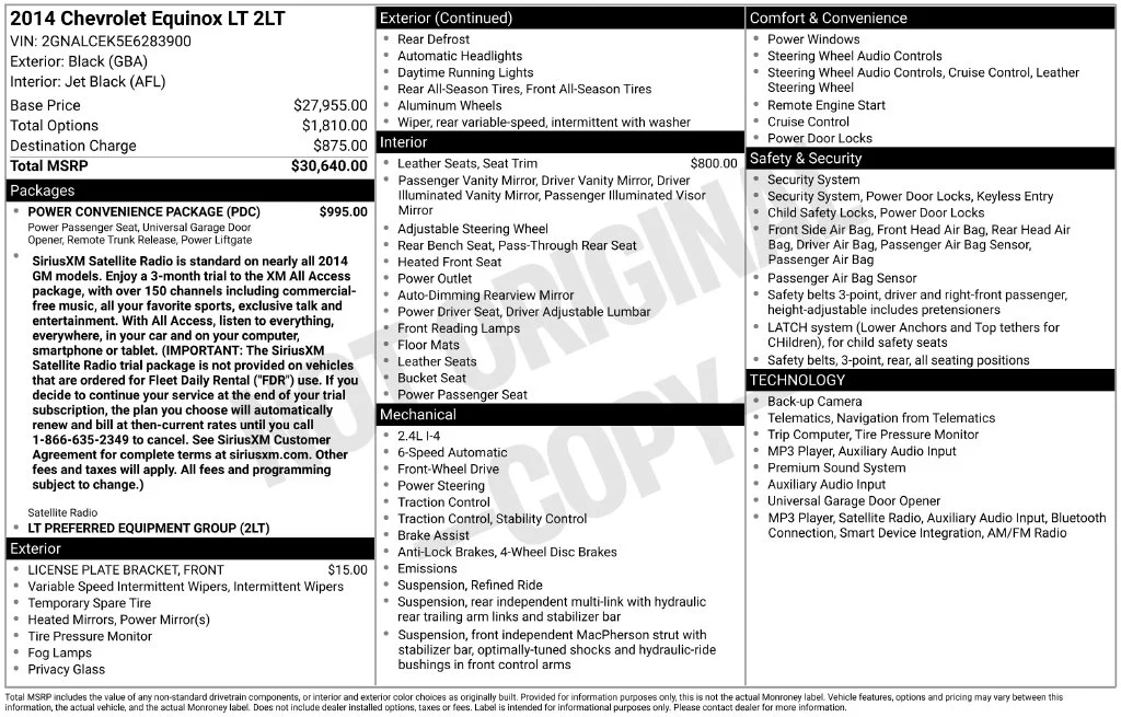 Used 2014 Black Chevrolet LT image 2