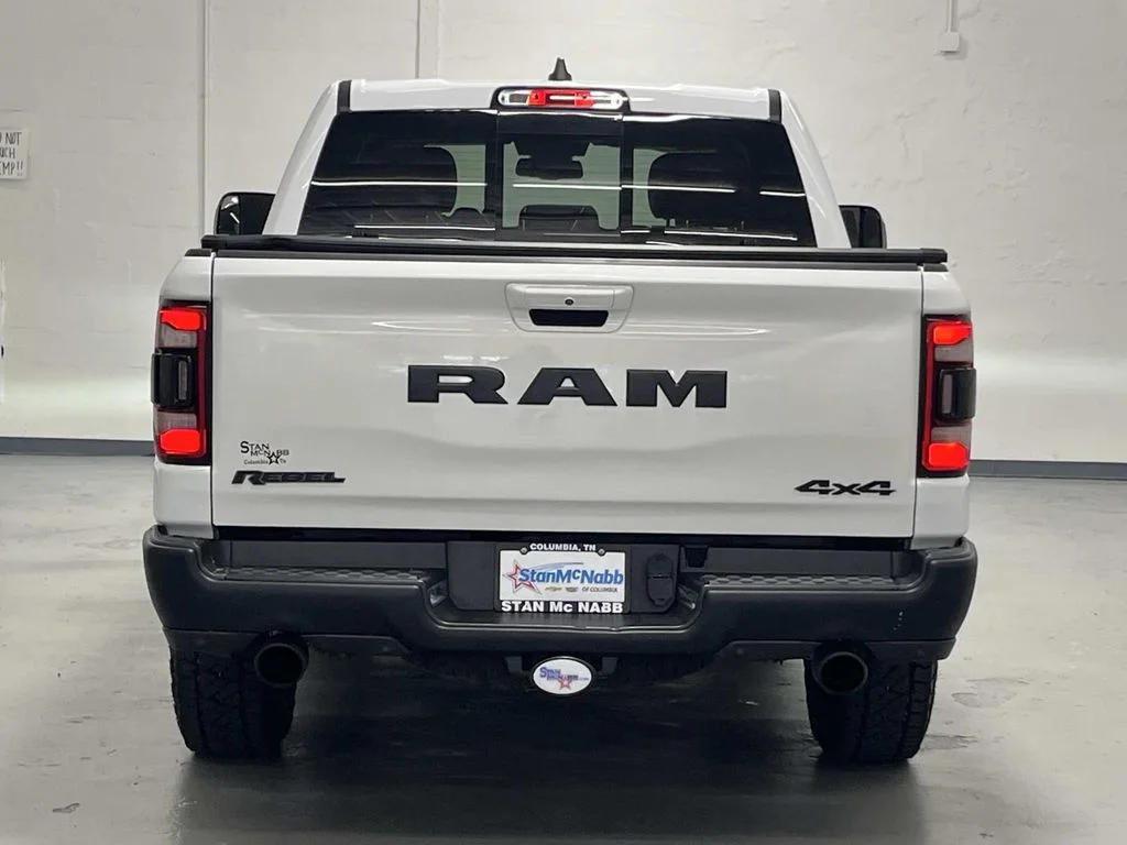 Used 2019 Bright White Clearcoat Ram Rebel Crew Cab 5.7L V8 4x4 1 Owner image 7