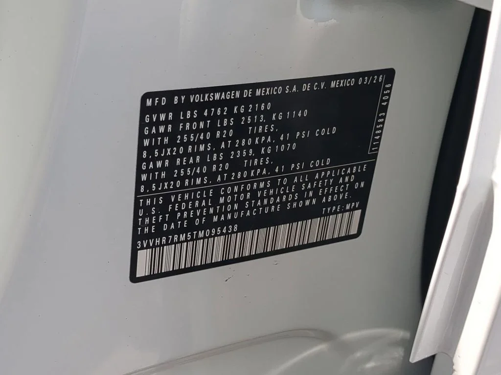 New 2026 White/off-white Volkswagen 2.0T SE R-Line Black image 34