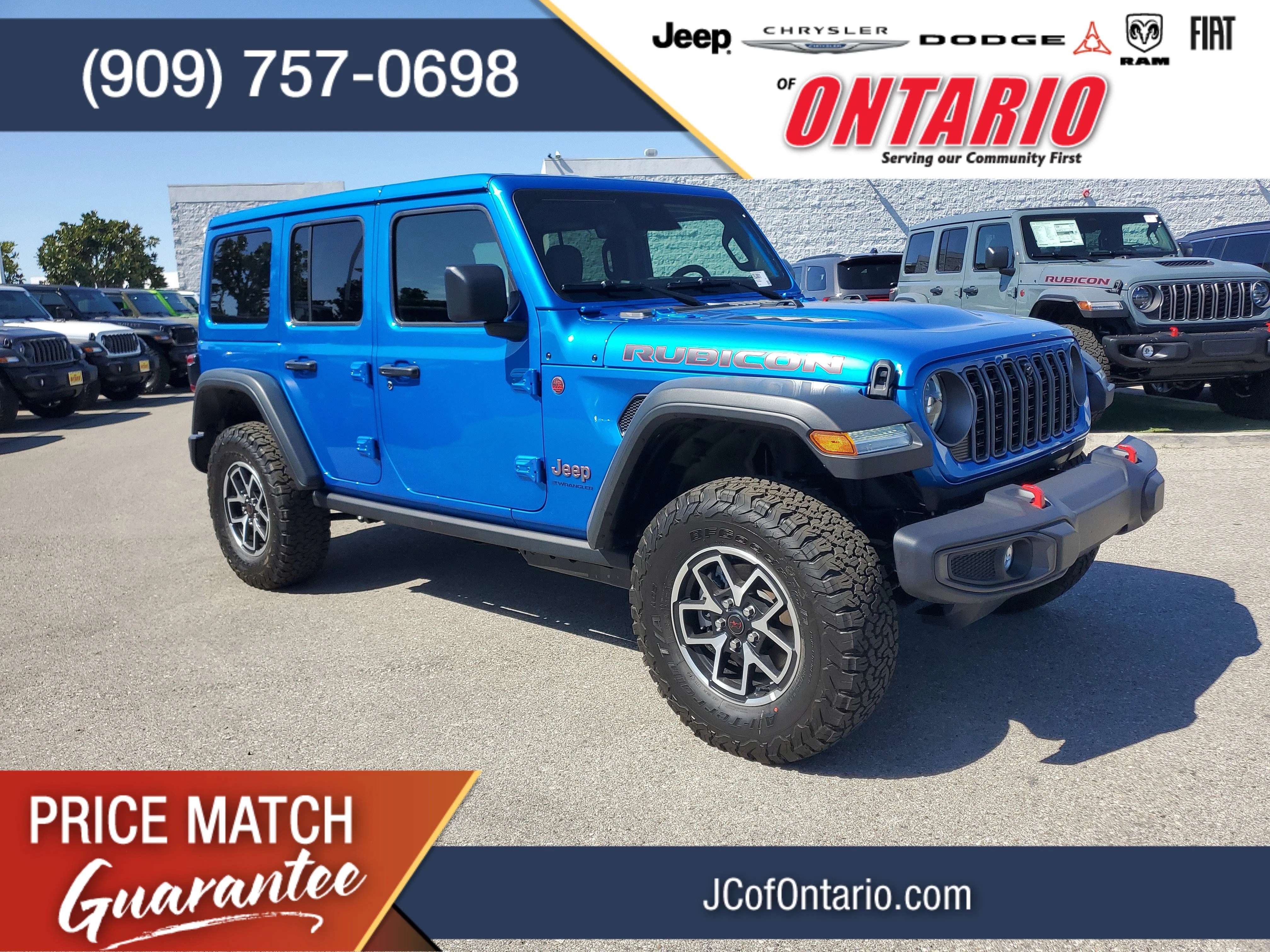 New 2026 Hydro Blue Pearl-Coat Exterior Paint Jeep Rubicon image 1