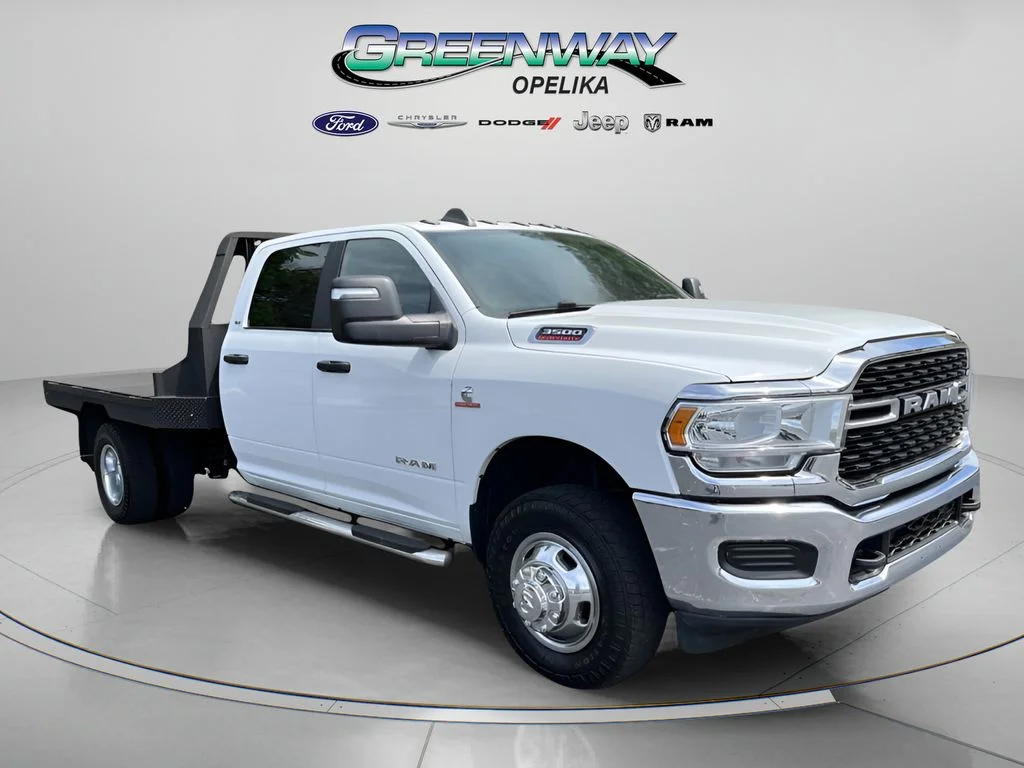 Used 2024 Bright White Clearcoat Ram SLT image 1
