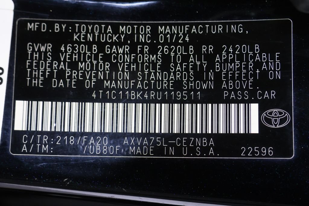 Used 2024 Black Toyota LE image 27