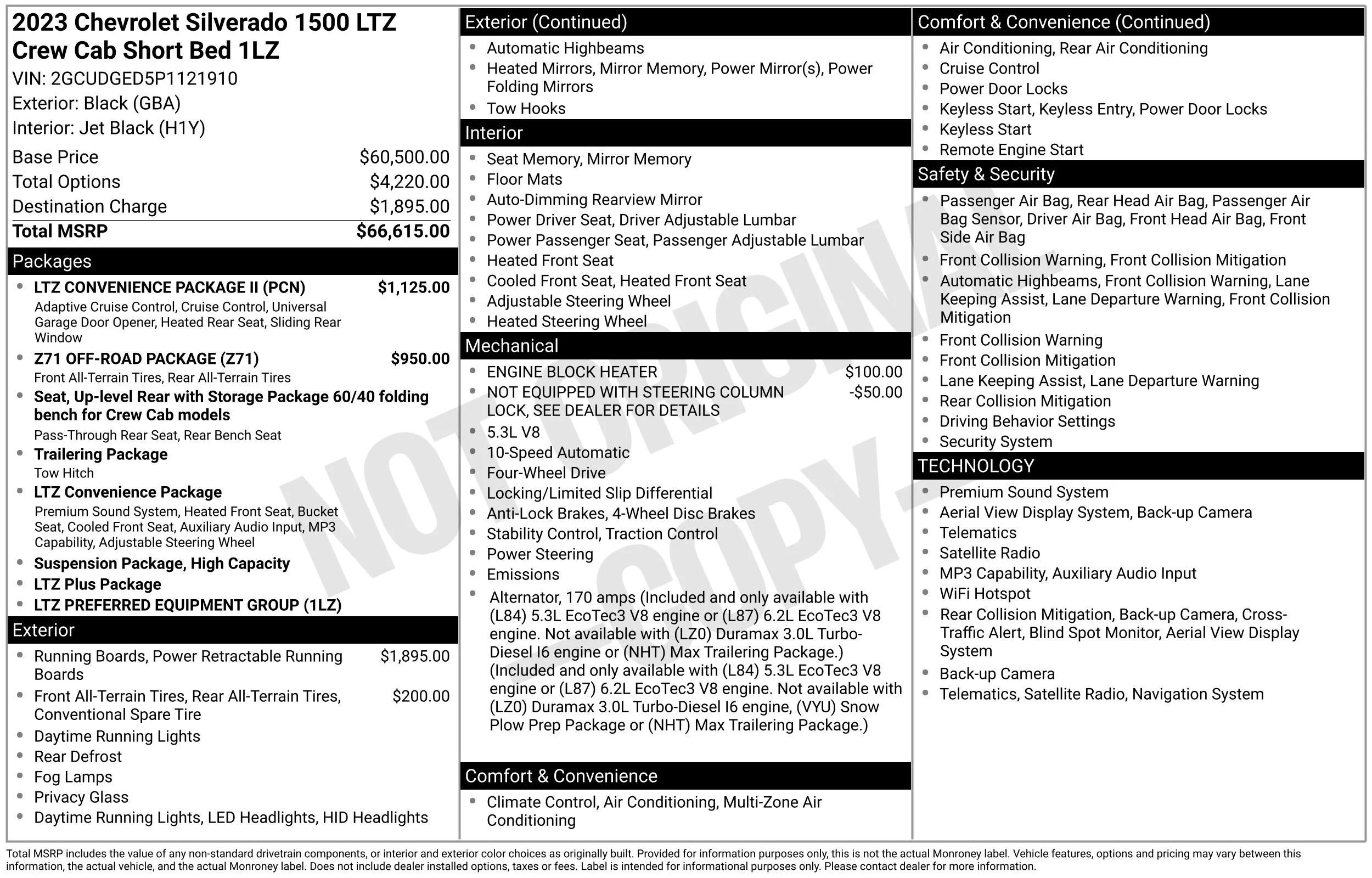Used 2023 Black Chevrolet LTZ image 17