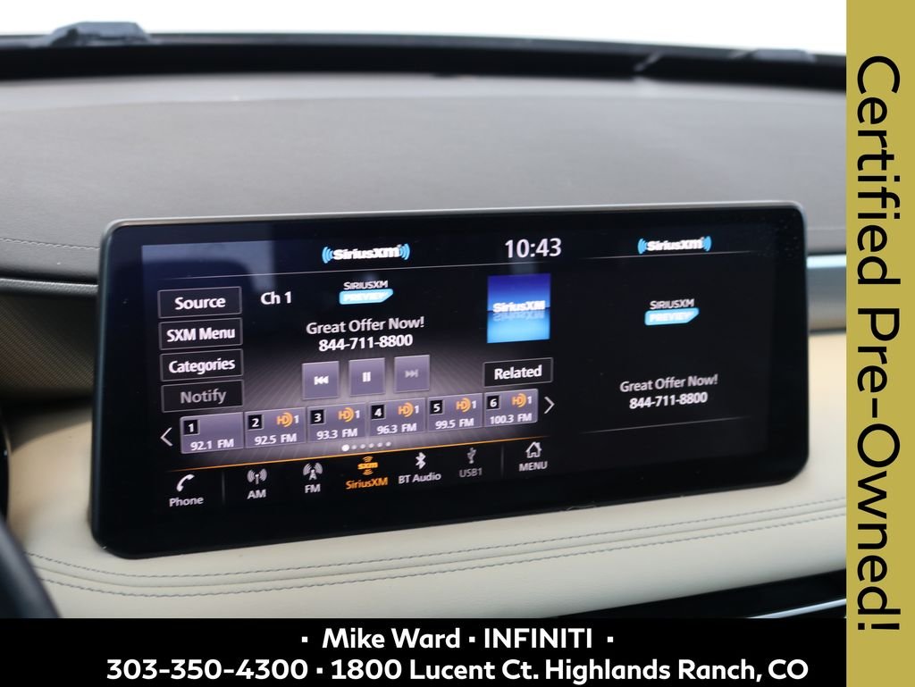 Certified Used 2023 Silver INFINITI LUXE image 9