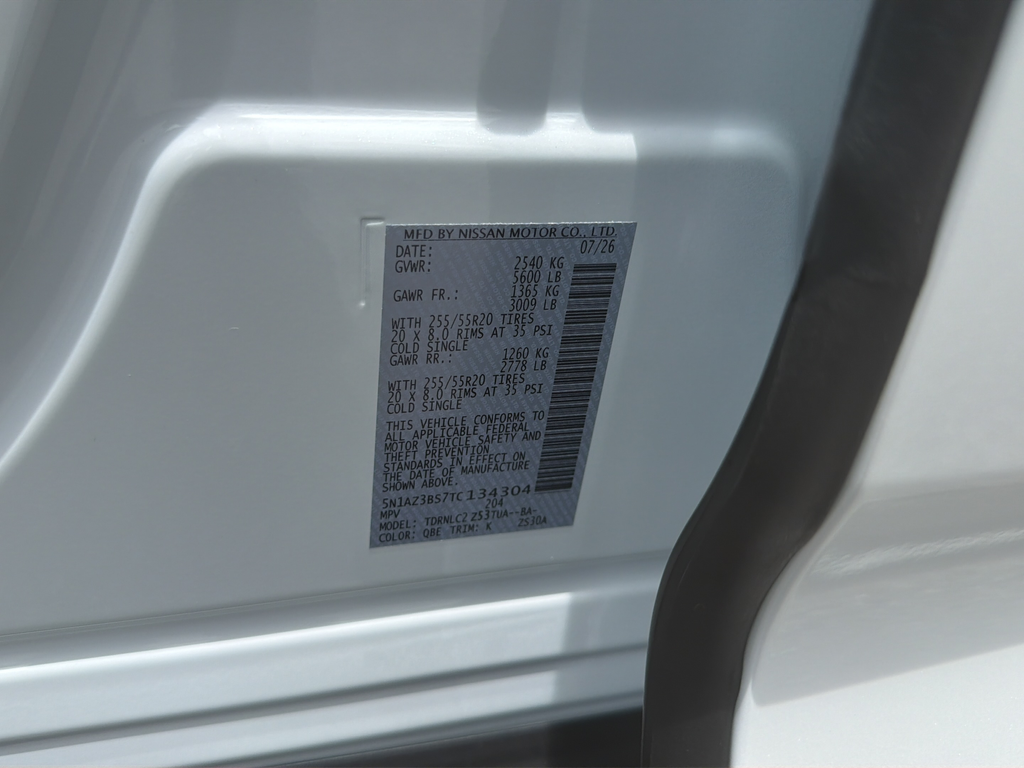 New 2026 White Nissan SV image 55