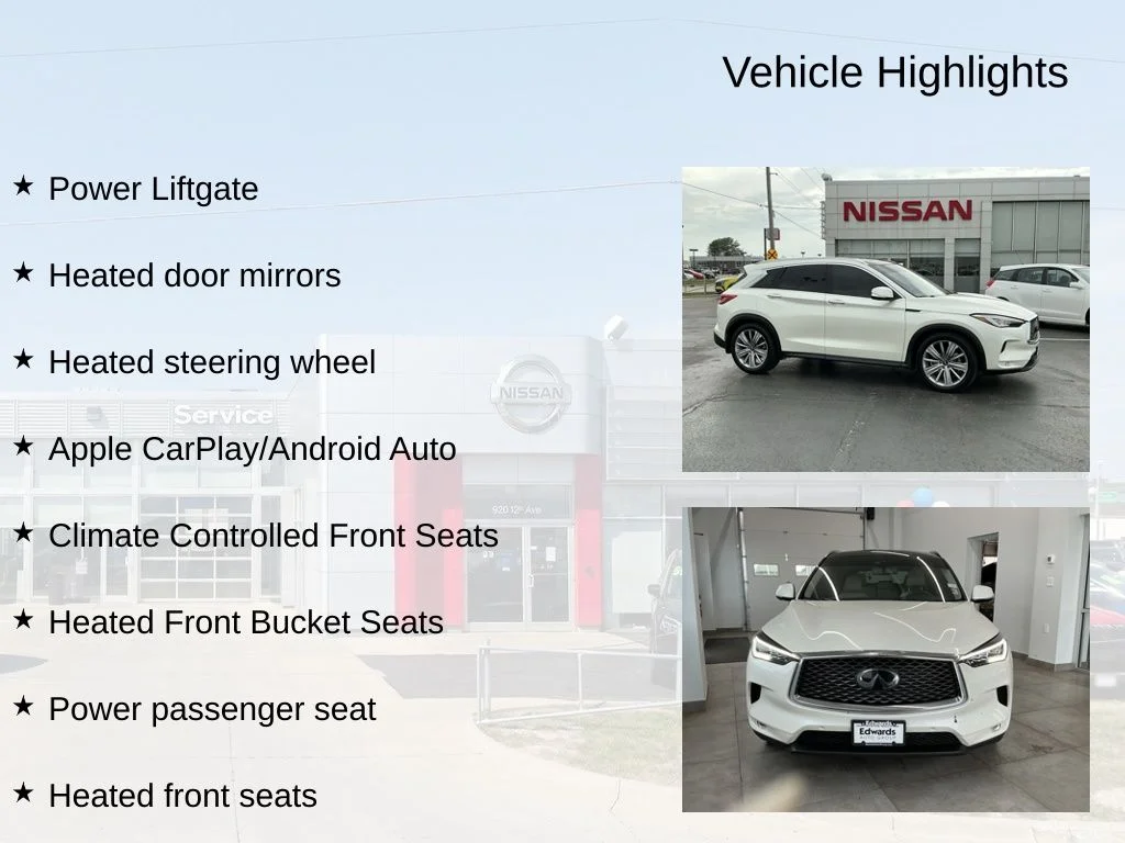 Used 2021 White INFINITI Sensory image 9