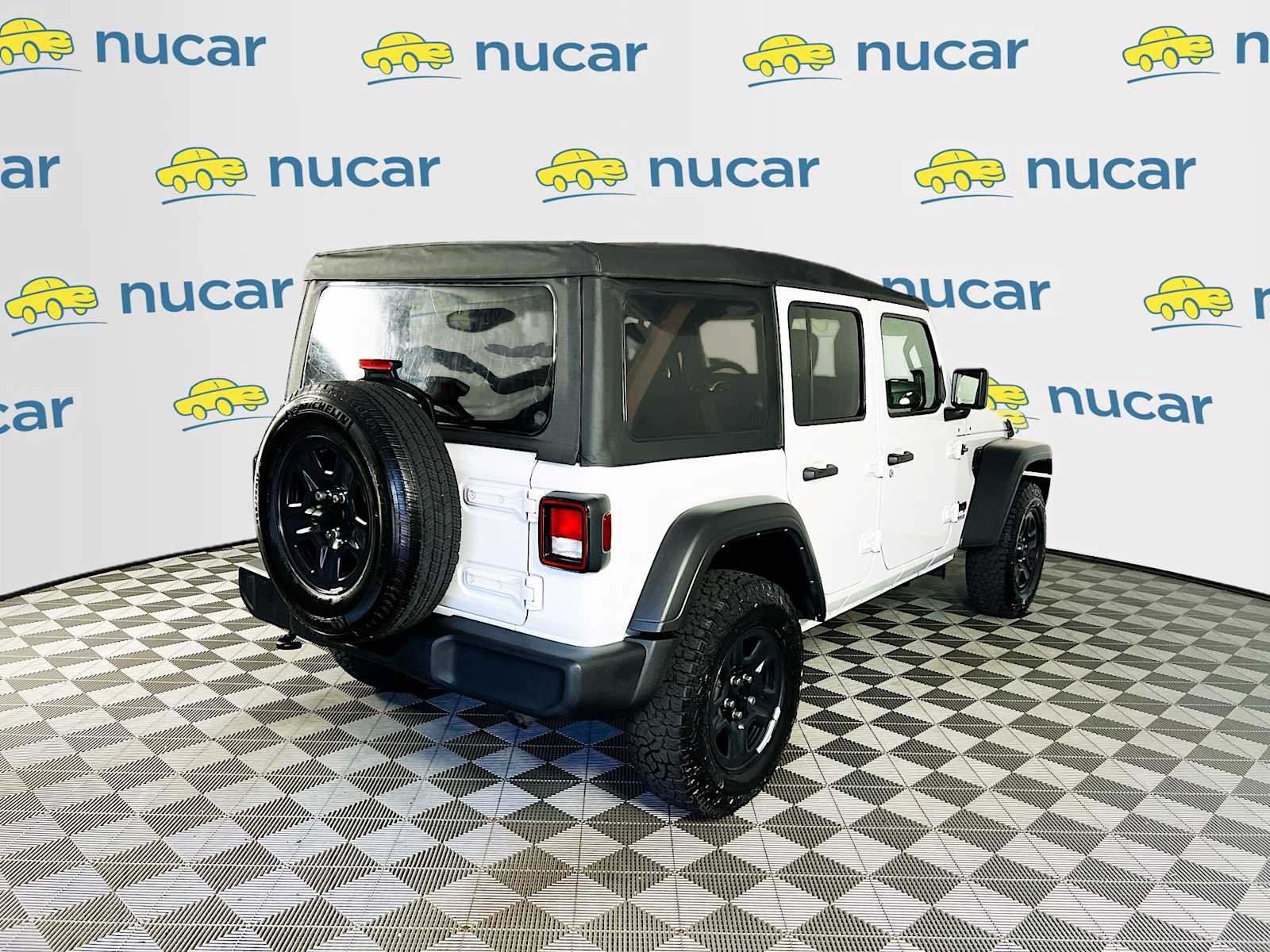 Used 2022 Bright White Clearcoat Jeep Unlimited Sport image 7